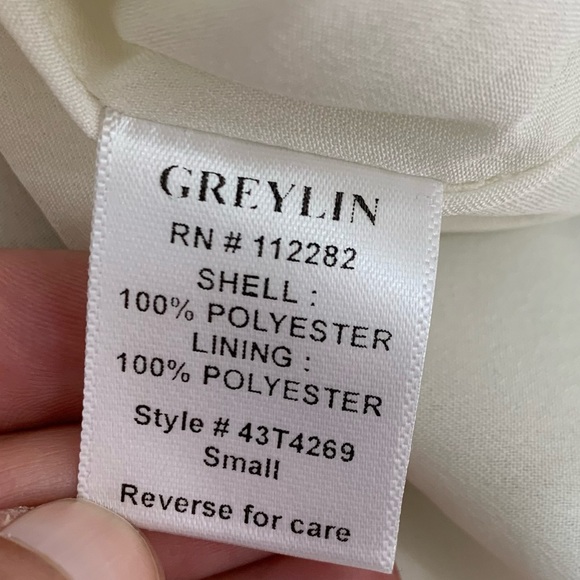 Anthro Greylin Beaded Chevron Racerback Tank Ivory - Picture 13 of 15